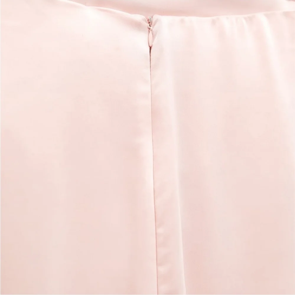 Zara * Satin Long Wide Jumpsuit Pink Size XS and S